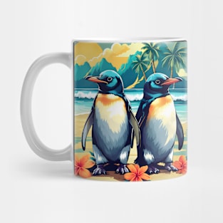 Penguins on a Beach Mug